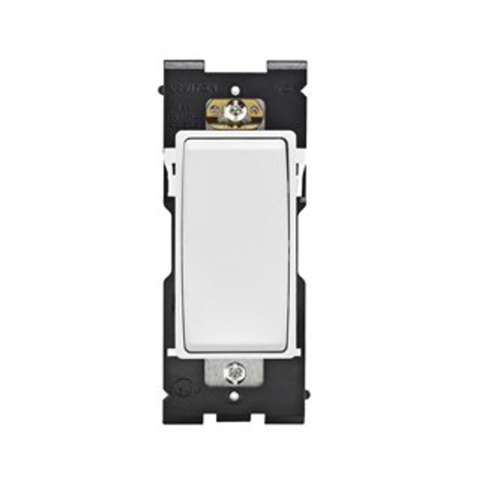 NWT Leviton RE154-WW Renu 4-Way Light Switch, 15A, 120/277VAC, White on White